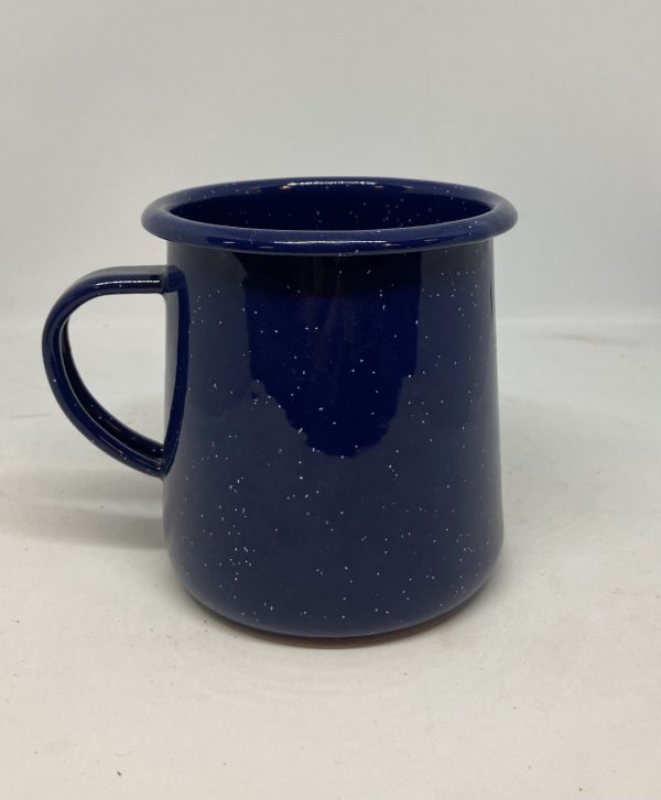 Enamelware Blue Speckled Mug