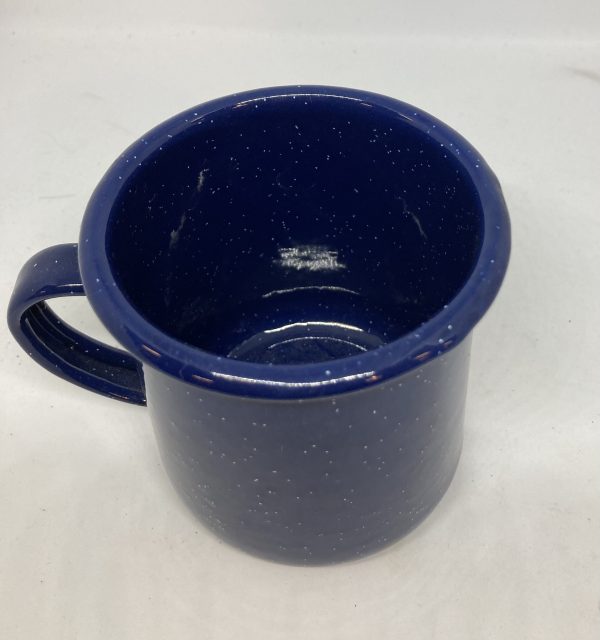 Enamelware Blue Speckled Mug - Image 2