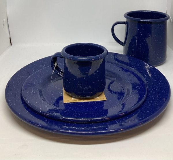 Enamelware Blue Speckled Mug - Image 3