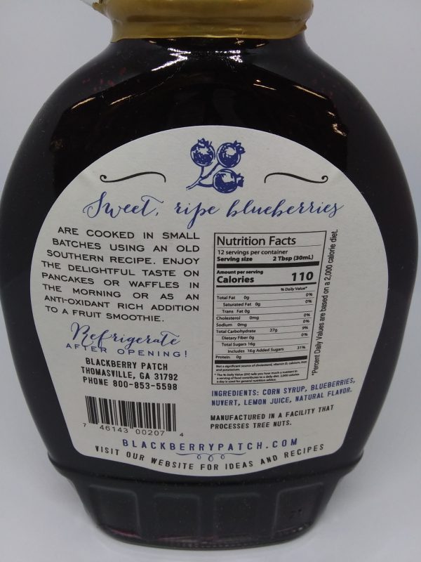 Blackberry Patch Blueberry Syrup 12 oz - Image 2