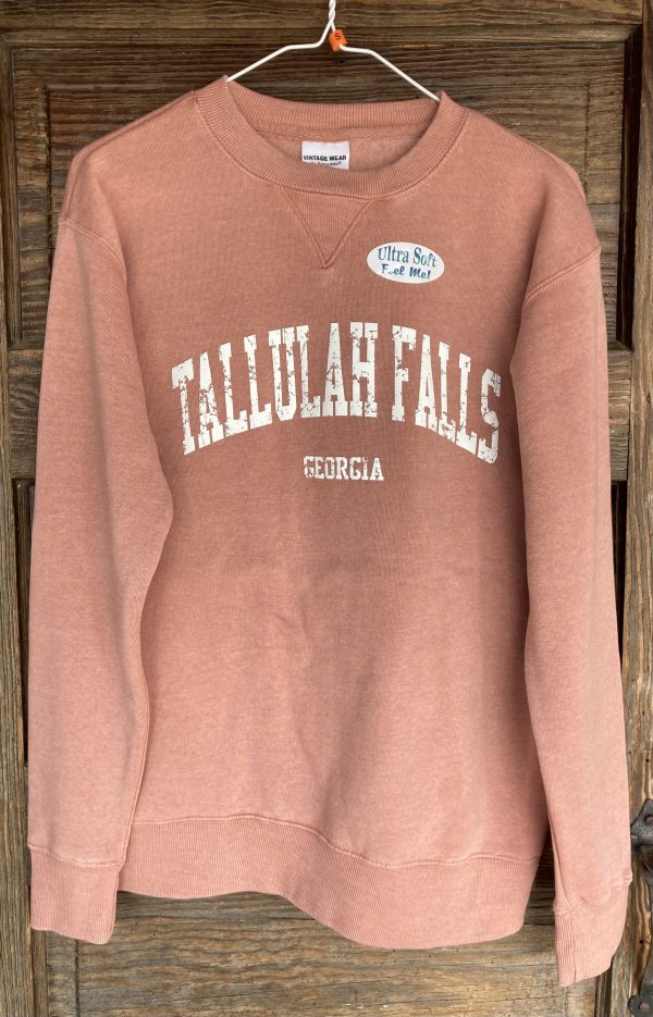 Tallulah Falls Crew Neck Sweatshirt- Terracotta