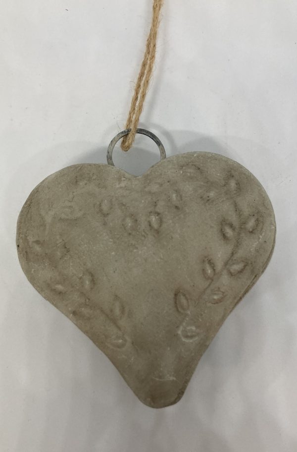 Rustic White Heart Bell