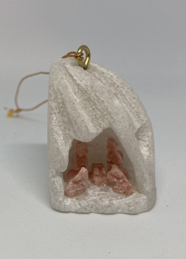 Alabaster Nativity Ornament-4