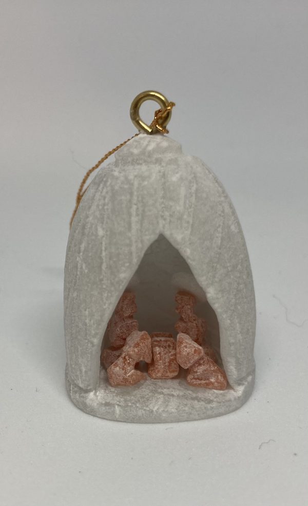 Alabaster Nativity Ornament-7