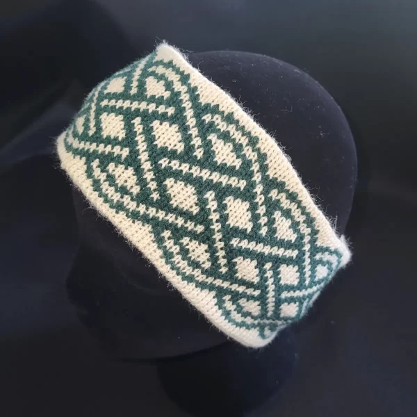 handmade knit ear warmer celtic knot