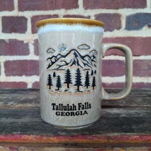 Tallulah Falls Mug...Mountain Scene Tan