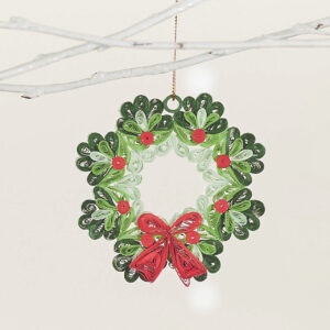 Quilled Paper Wreath Ornament