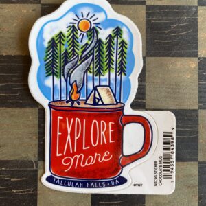 Explore More, Forest-Mug Sticker