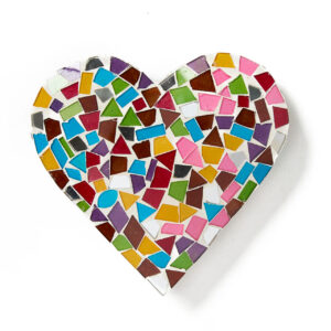 Mirrored Mosaic Heart